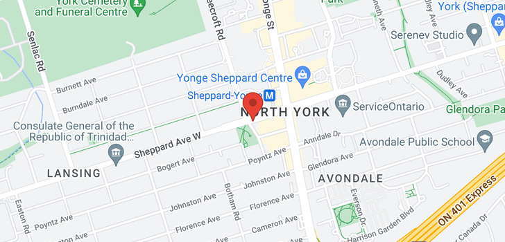 map of #3000 -33 SHEPPARD AVE